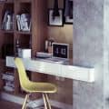 Desk in bookshelf