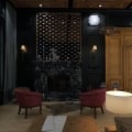 classic black livingroom