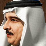 His Majesty King Hamad Bin Isa Al Khalifa 3d portrait