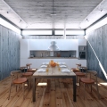 Concrete & Wood Kitchen
