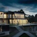 Night View. Exterior 3D Visualization