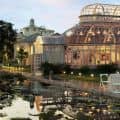 The Palm House & Fountain at the Brooklyn Botanical Garden