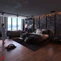 black bedroom