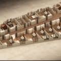 3D FLOOR PLAN OF APPARTMENT 1ST FLOOR