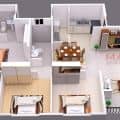 3D floor plan design