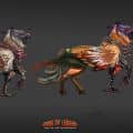Hippogriff  - 2D Character Design with upgrades