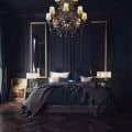 Blue dark room