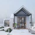 3d render - model of the villa