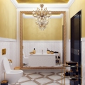 Gold bathroom