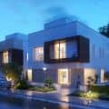Row Villas at Dusk