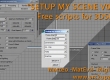 free script "Setup my scene V001" for 3DS Max