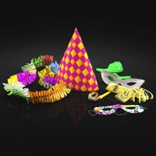 party masks and hats 14 AM195 Archmodels