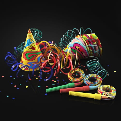 party hats serpentine 32 AM195 Archmodels