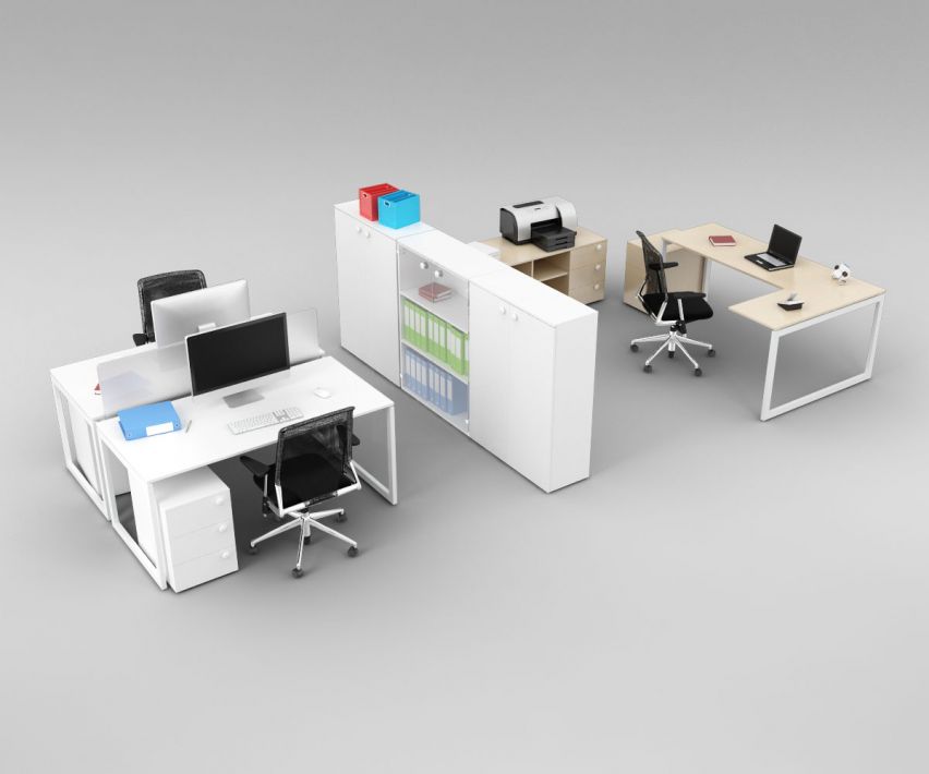 Office set 16 AM110 Archmodels - max, obj, c4d, fbx 3D model - Evermotion