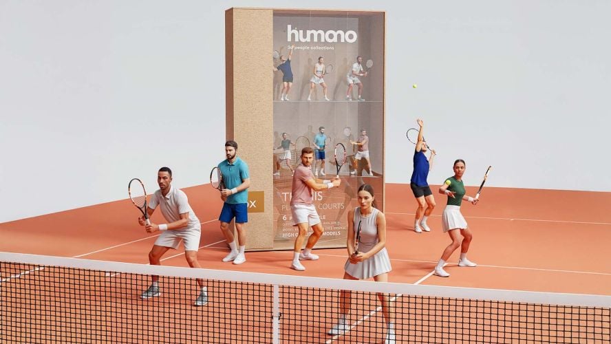 Humano 2704 Tennis - Players & Courts