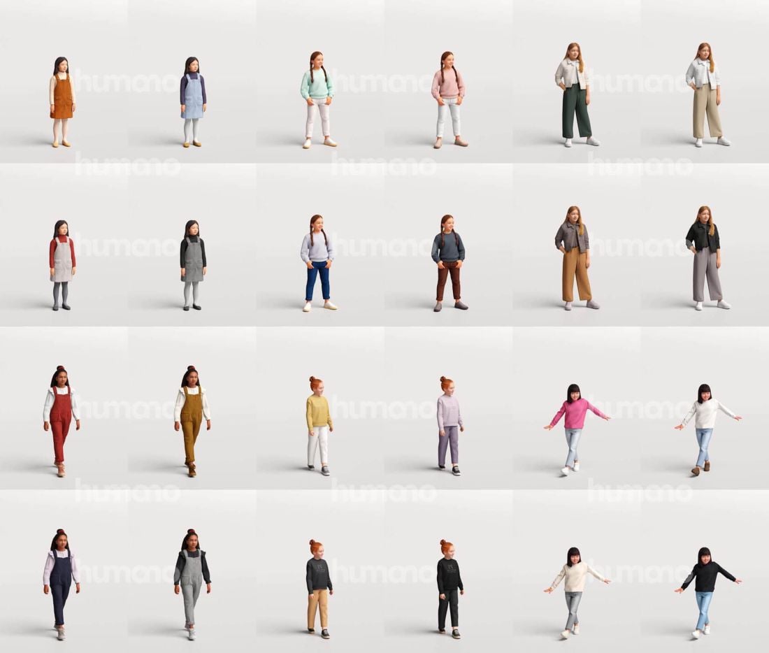 2_Humano_2609-Kids-Standing_Walking_zestawienie_modeli_