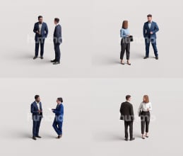 4_Humano2303Business03Standing_Talking_furnitures_scenes_
