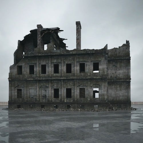 destroyed building 96 AM165 Archmodels