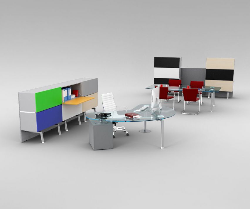 Office set 20 AM110 Archmodels - max, obj, c4d, fbx 3D model - Evermotion