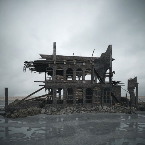 destroyed building 102 AM165 Archmodels