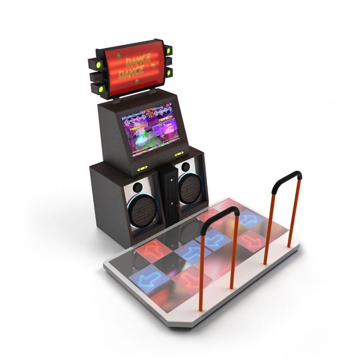 Устройство для развлечений. Макет аркадного автомата. Dance Machine игра. Arcade Machine 3d model. Arcade Dance Machine.