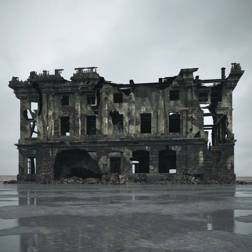 destroyed building 95 AM165 Archmodels