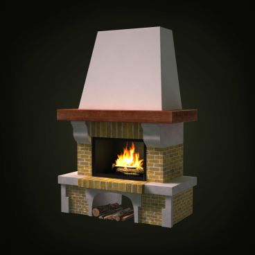 fireplace 40 AM97 Archmodels