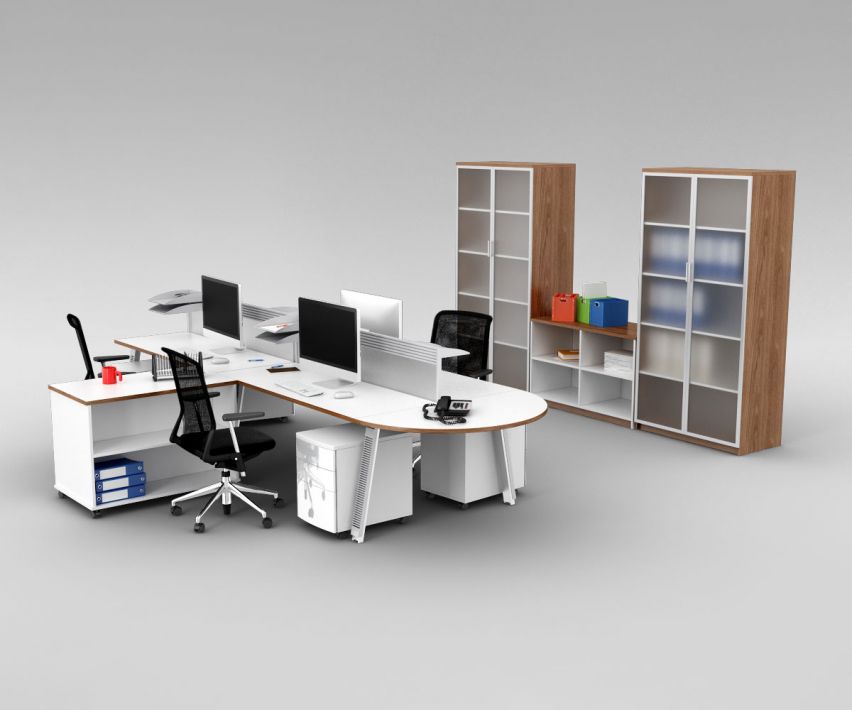 Office set 14 AM110 Archmodels - max, obj, c4d, fbx 3D model - Evermotion