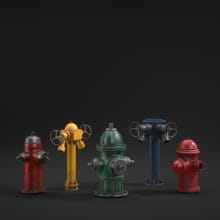 hydrants 3 AM211 Archmodels
