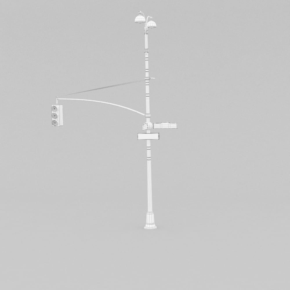 Banyan Maestro MP Traffic lights 4 AM211 Archmodels - max, fbx, obj, c4d 3D model - Evermotion