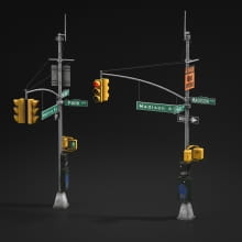 traffic lights 8 AM211 Archmodels