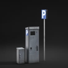 parking meter 61 AM211 Archmodels