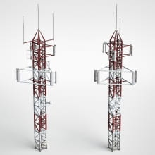 antenna towers 7 AM227 Archmodels