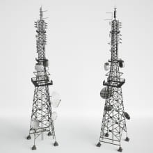 antenna towers 14 AM227 Archmodels