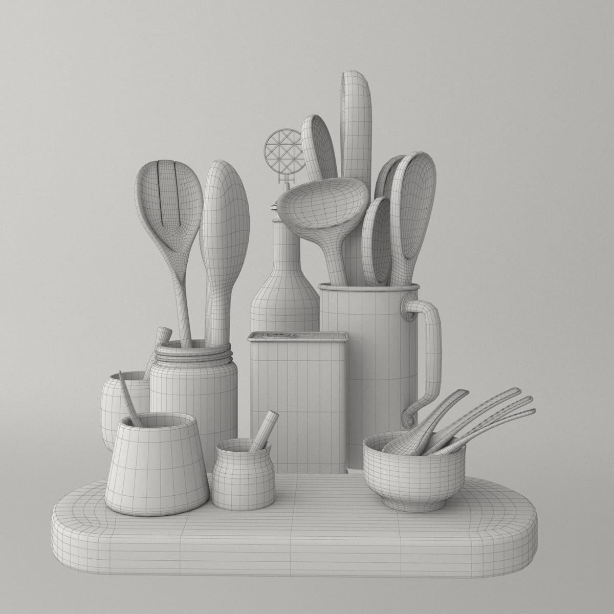 Kitchen props 3 AM231 Archmodels max, fbx, obj, c4d 3D