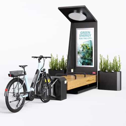 eco benches bike rack 3 AM285 Archmodels