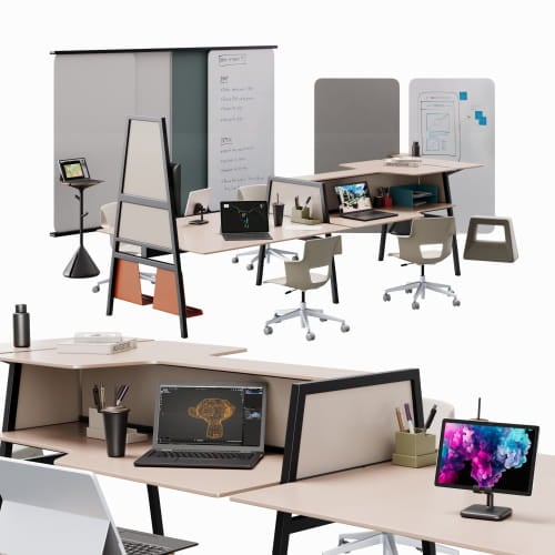 office furniture desk chair board 4 AM288