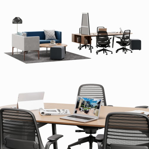 office furniture chair table desk 37 AM288
