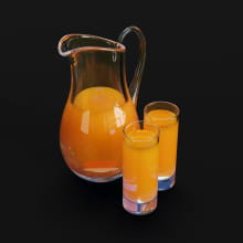 jug juice glasses 27 AM289