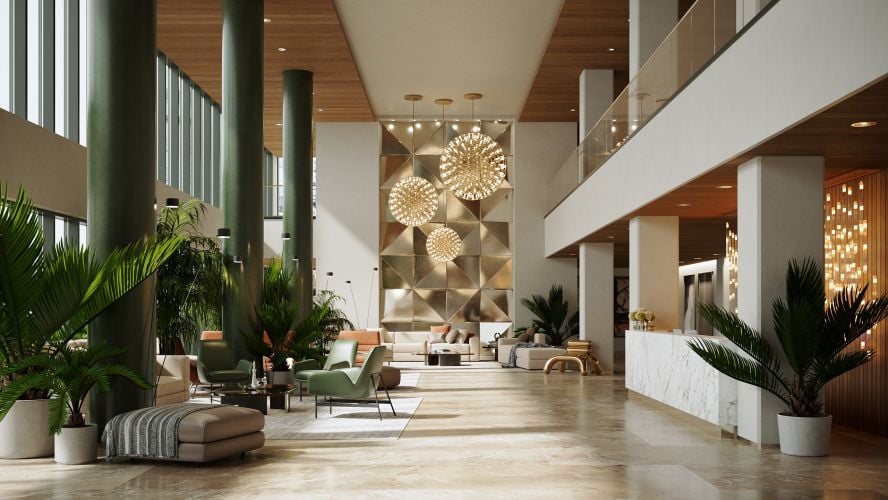 Hotel Lobby Furniture Bundle vol. 1