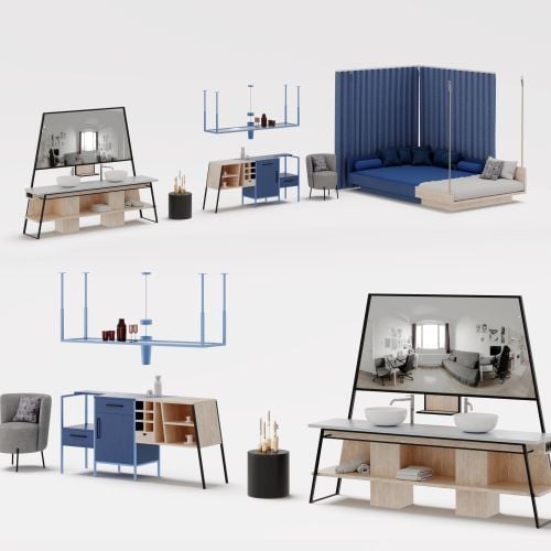 modern bedroom furniture set 005 AM309