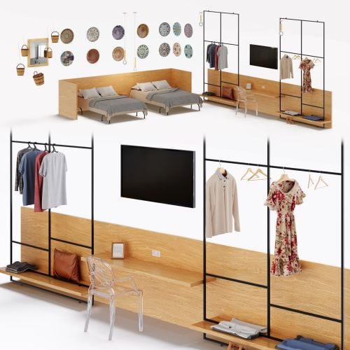 modern bedroom furniture set 006 AM309