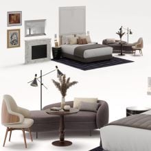 modern bedroom furniture set 019 AM309