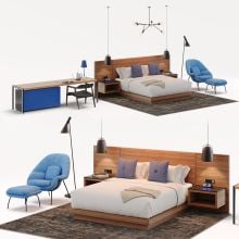 modern bedroom furniture set 020 AM309