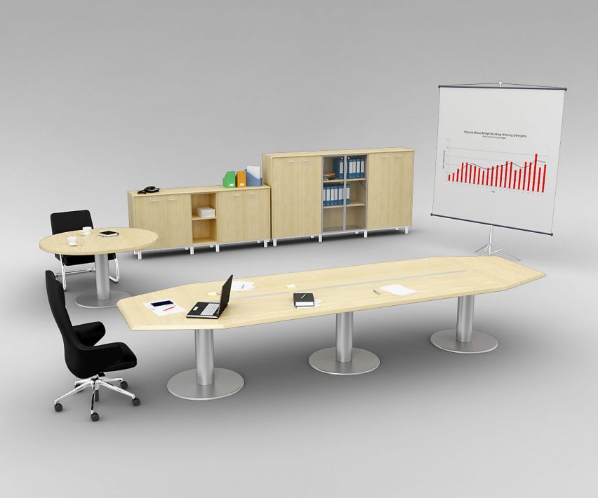 Office set 7 AM110 Archmodels - max, obj, c4d, fbx 3D model - Evermotion