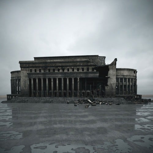 destroyed building 107 AM165 Archmodels