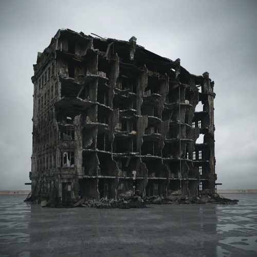 destroyed building 104 AM165 Archmodels