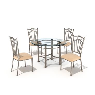 table and chair set 32 AM54 Archmodels
