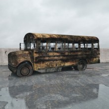destroyed bus 5 AM165 Archmodels