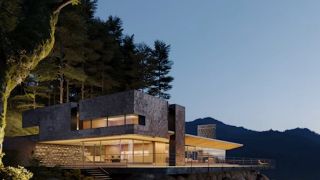Building night scene